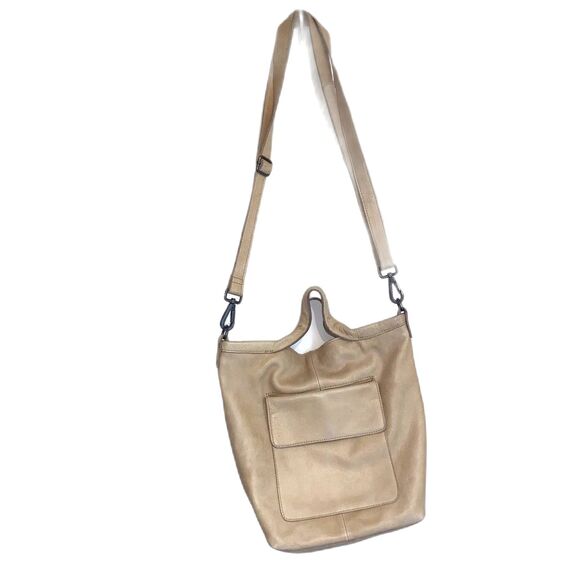 Latico Bianca 5128 Saddle Tan Leather Tote Crossbody Bag Made in USA - Picture 1 of 14